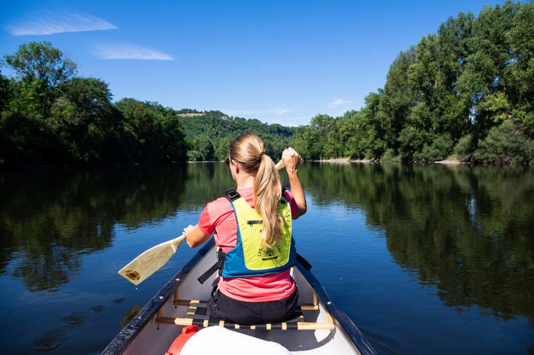 canoeing in the Dordogne Valley