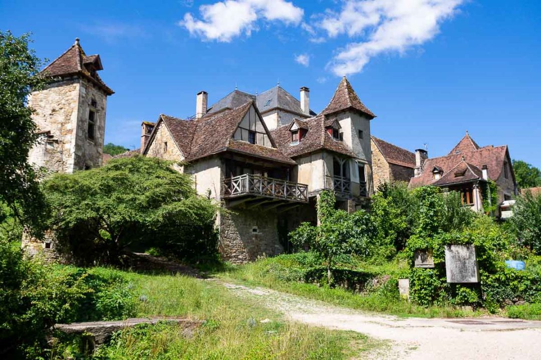 the village of Carennac on the banks of the Dordogne River