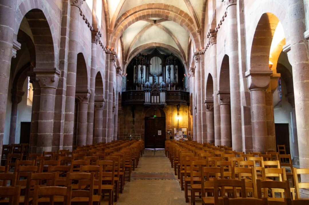 interior of the Sainte Foy de Selestat church
