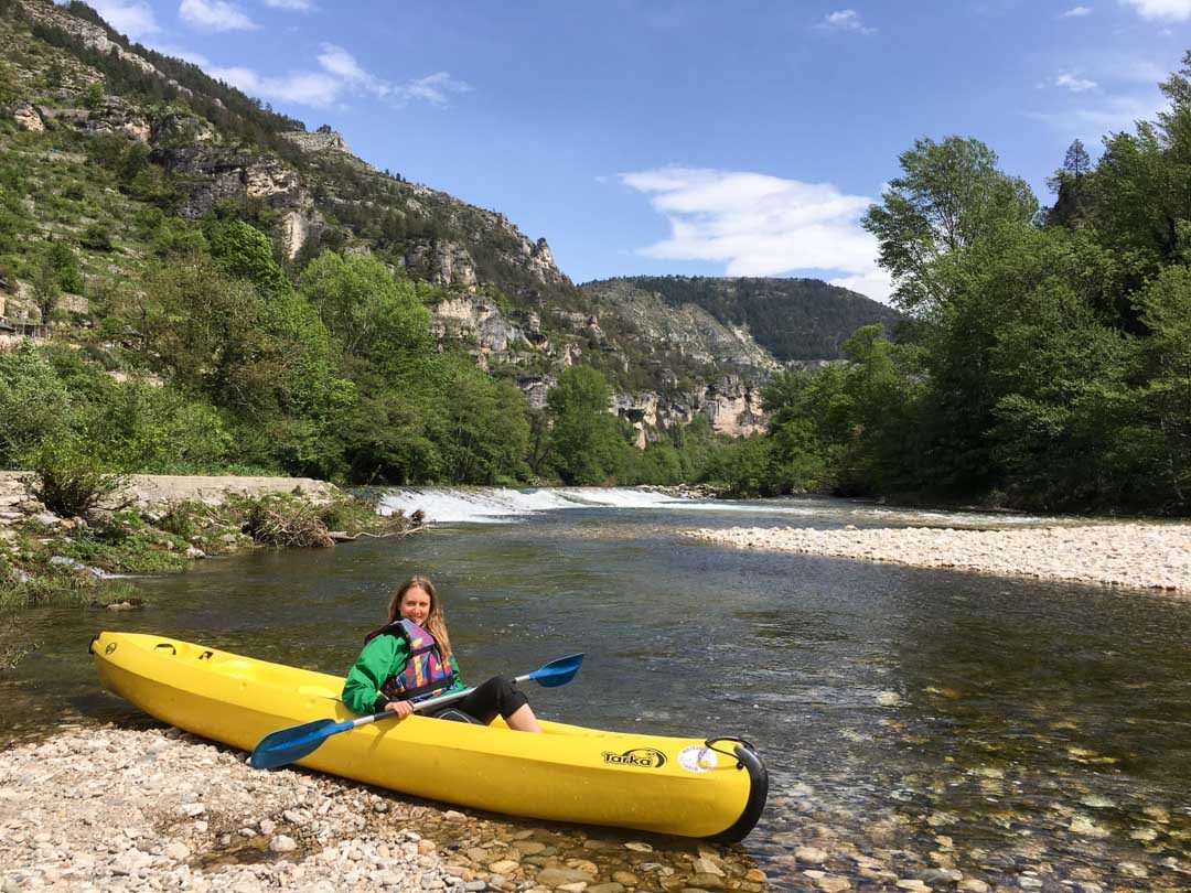 kayaking through the Gorges du Tarn in Lozère