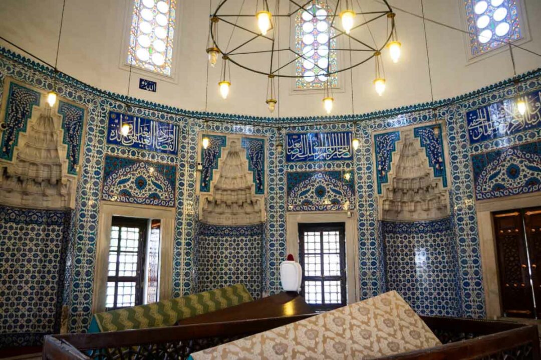 Interior of the mausoleum of Suleiman the Magnificent