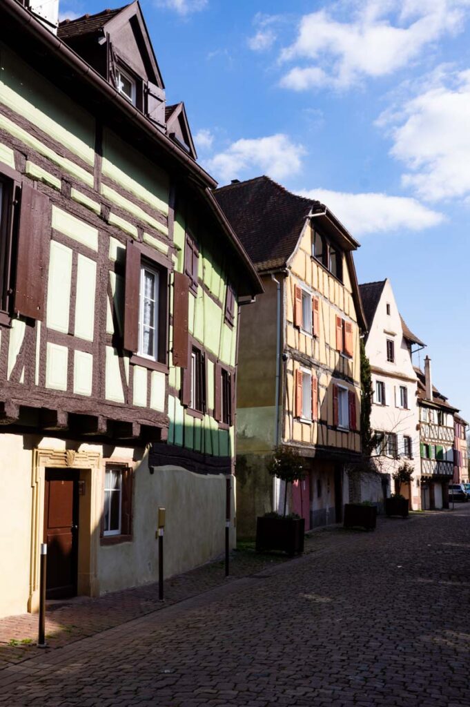 wooden houses Quai des Tanneurs in Sélestat